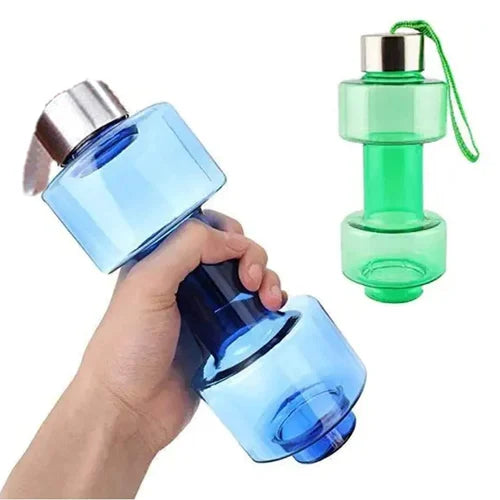 water bottle dumbbell Steel Cap Plastic